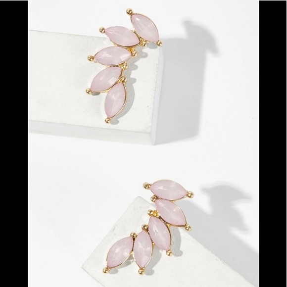 NWOT SHEIN pink stone earrings - Picture 3 of 10